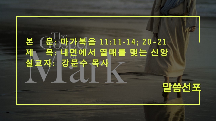 내면에서 열매를 맺는 신앙